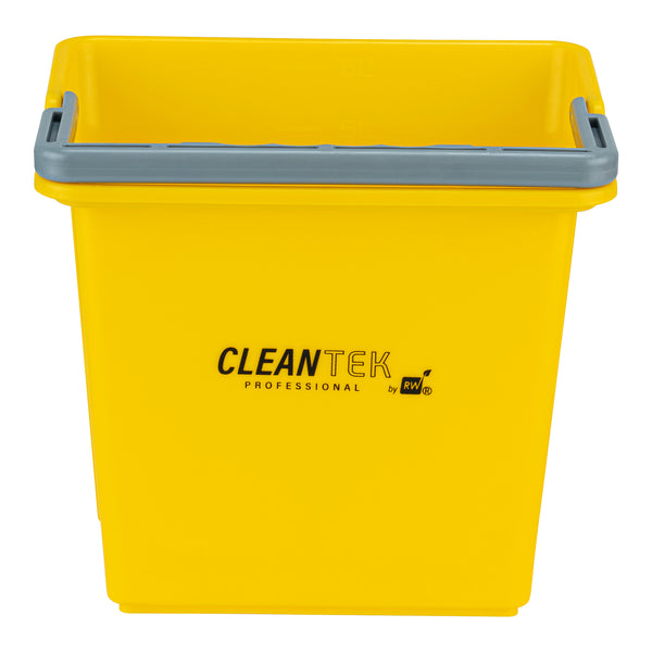 Restaurantware Clean Tek Professional 6 Qt Yellow Cleaning Bucket - 9 1/4" X 7" X 8 3/4" - 1 Count Box