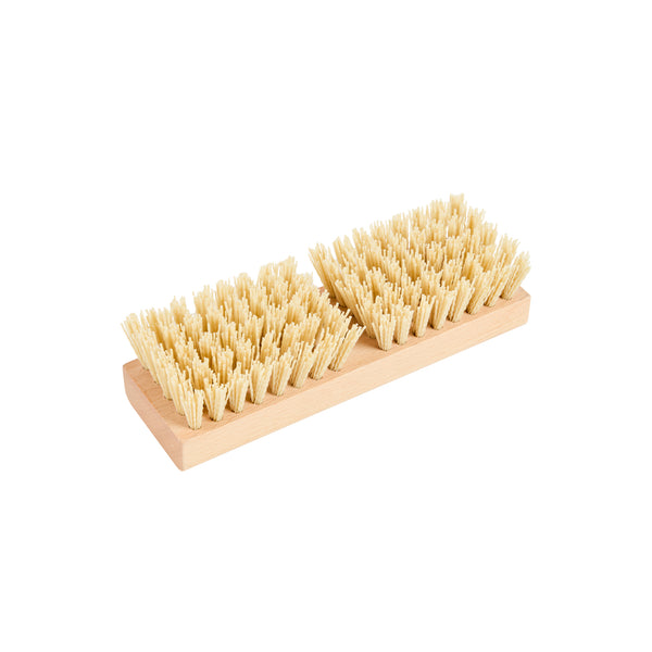 Restaurantware Clean Tek Professional 8" Wood Deck Scrub Brush - With Stiff Bristles 60" Wood Handle - 1 Count Box