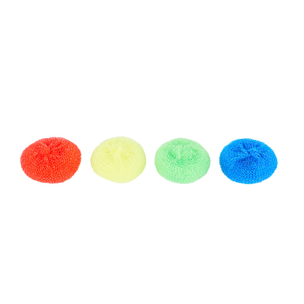 Restaurantware Clean Tek Professional Assorted Plastic Mesh Dish Scrubber - Non-Scratch - 40 Count Box
