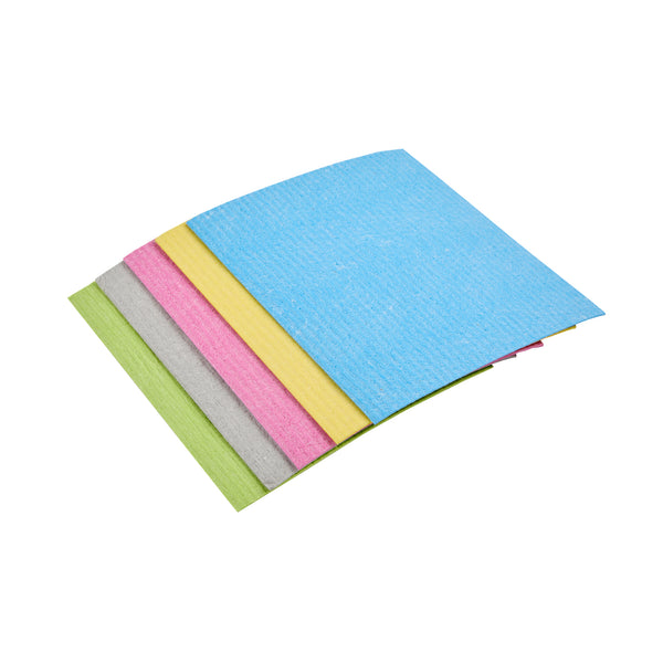 Restaurantware Clean Tek Professional Assorted Reusable Swedish Dishcloth - 6 3/4" X 7 3/4" - 200 Count Box
