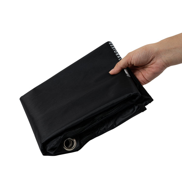 Restaurantware Clean Tek Professional Black Plastic Bag - With Zipper For Heavy Duty 3-Shelf Janitor Cart - 1 Count Box