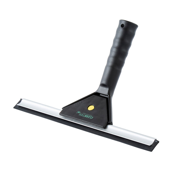 Restaurantware Clean Tek Professional Black Plastic Window Squeegee - 9 3/4" - 1 Count Box