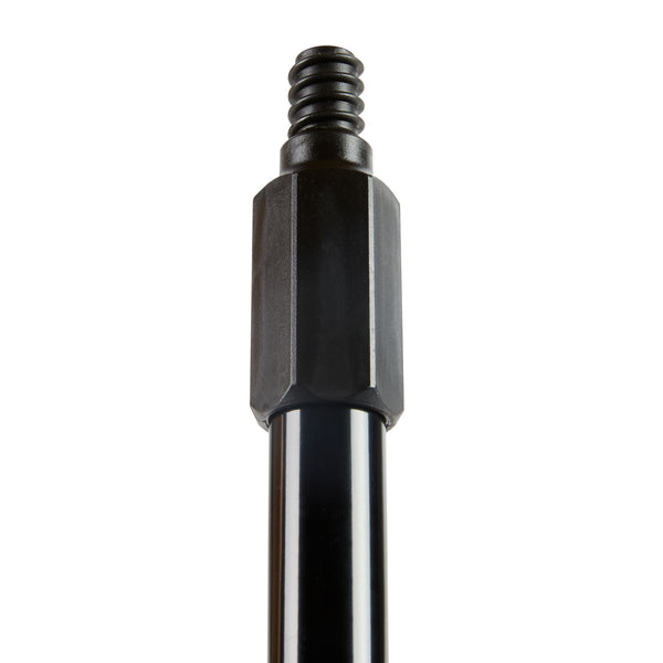 Restaurantware Clean Tek Professional Black Steel Push Broom Handle - Threaded - 59" - 1 Count Box