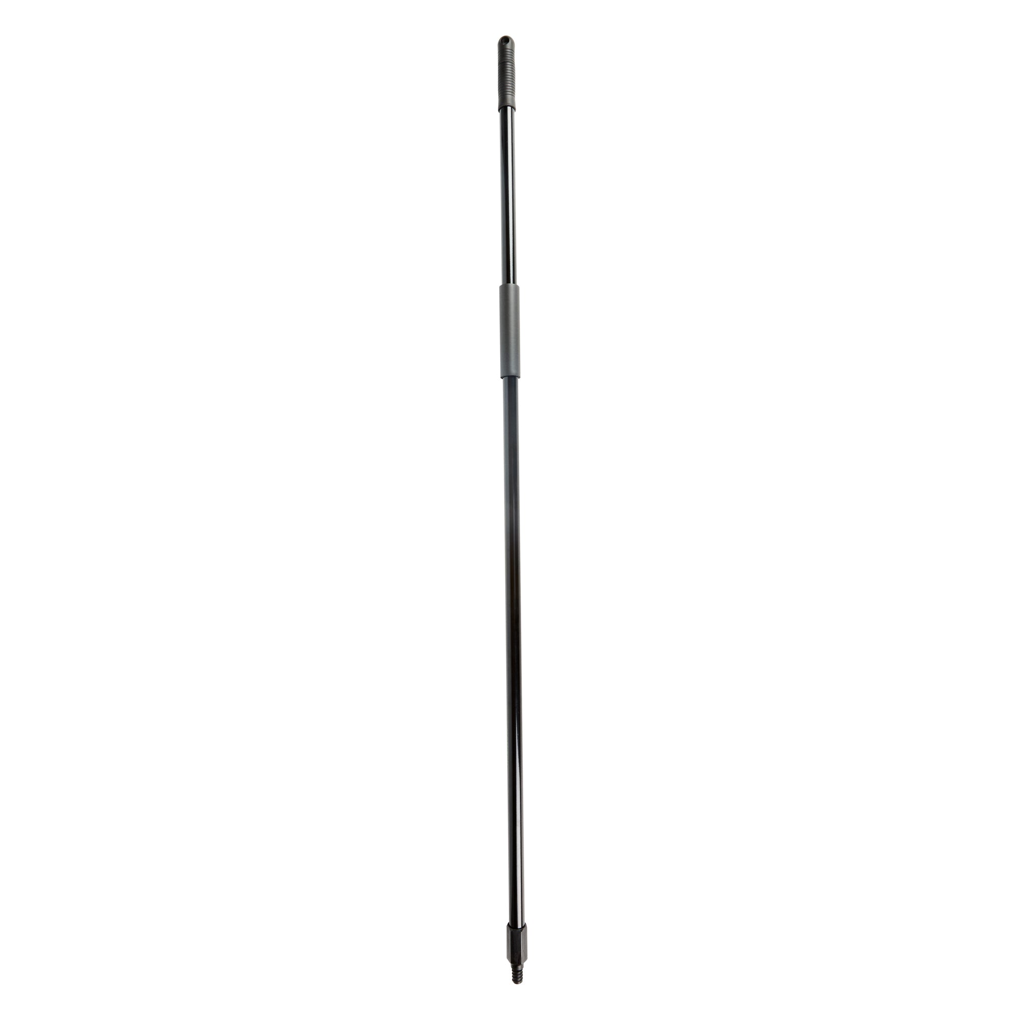 restaurantware Clean Tek Professional Black Steel Push Broom Handle - Threaded - 59" - 1 count box