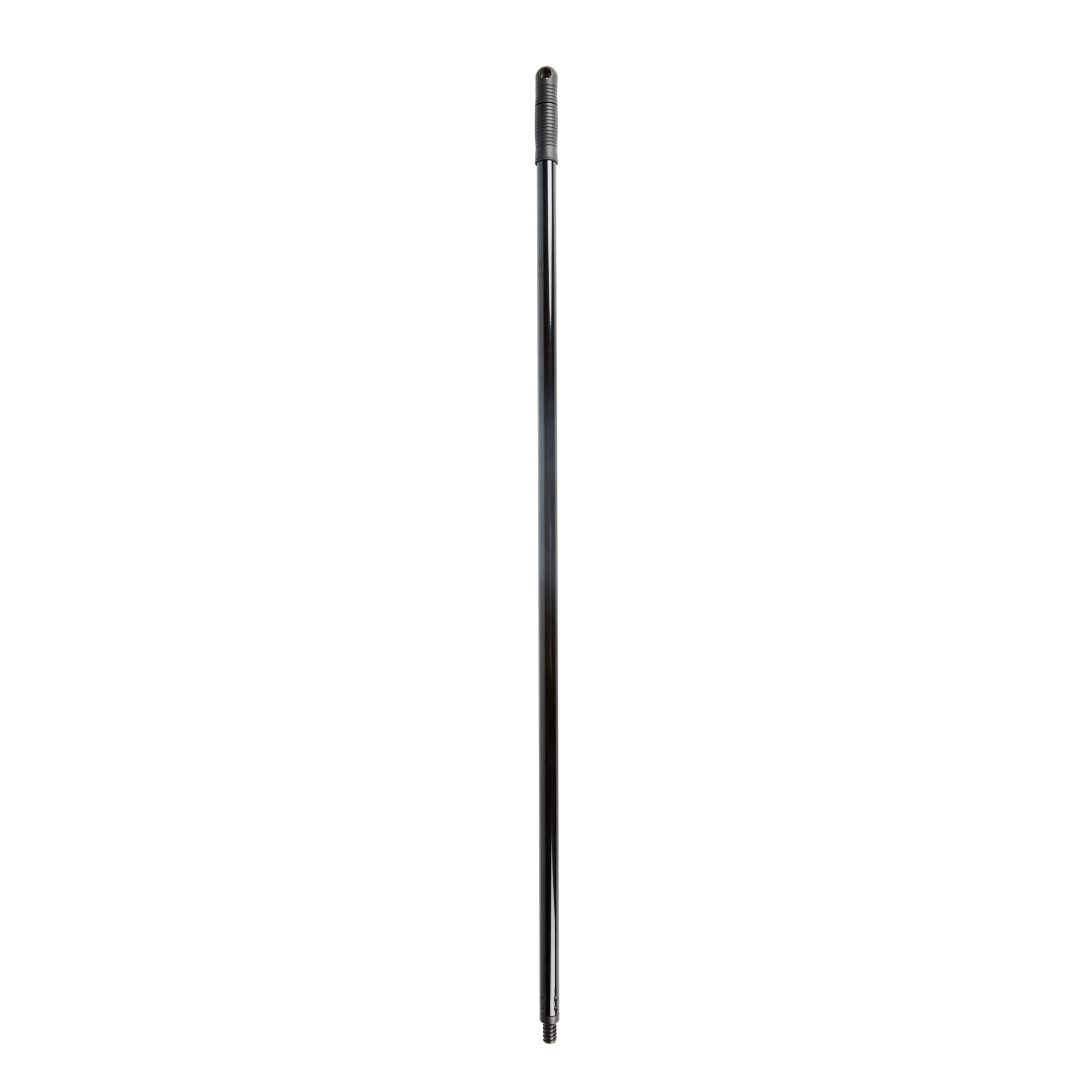 restaurantware Clean Tek Professional Black Steel Wide Angled Broom Handle - Threaded - 48" - 1 count box