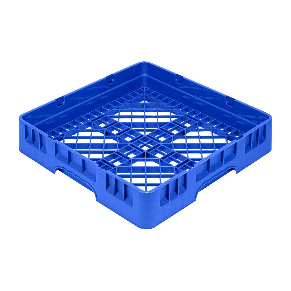 restaurantware Clean Tek Professional Blue Base Rack - with Closed Sides - 19 3/4" x 19 3/4" x 4" - 1 count box