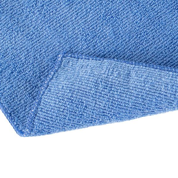 Restaurantware Clean Tek Professional Blue Microfiber Cleaning Cloth - 16" X 16" - 100 Count Box