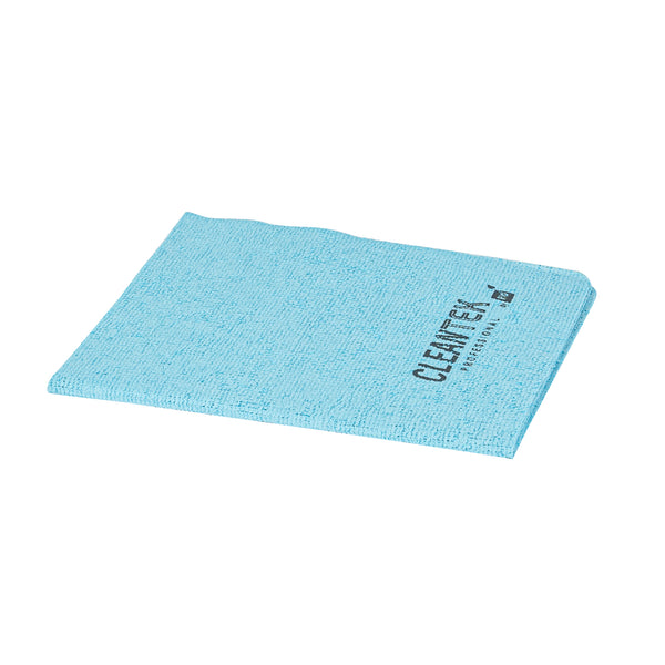 Restaurantware Clean Tek Professional Blue Microfiber Cleaning / Drying Cloth - 13'' X 15'' - 100 Count Box