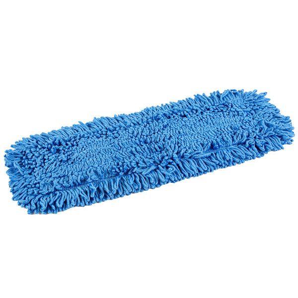 Restaurantware Clean Tek Professional Blue Microfiber Dust / Dry Mop Head - Looped - 24" - 1 Count Box