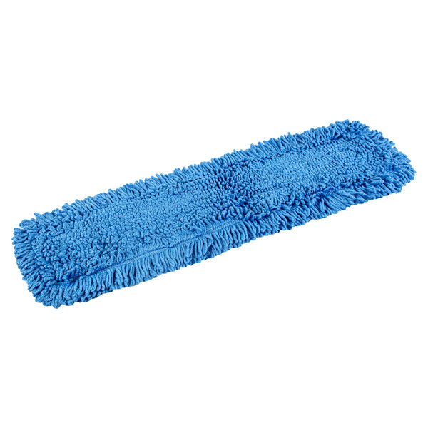 Restaurantware Clean Tek Professional Blue Microfiber Dust / Dry Mop Head - Looped - 36" - 1 Count Box