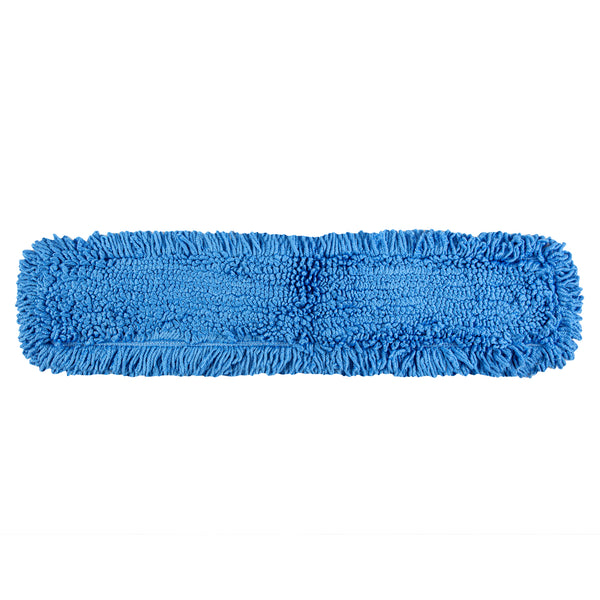 Restaurantware Clean Tek Professional Blue Microfiber Dust / Dry Mop Head - Looped - 36" - 1 Count Box