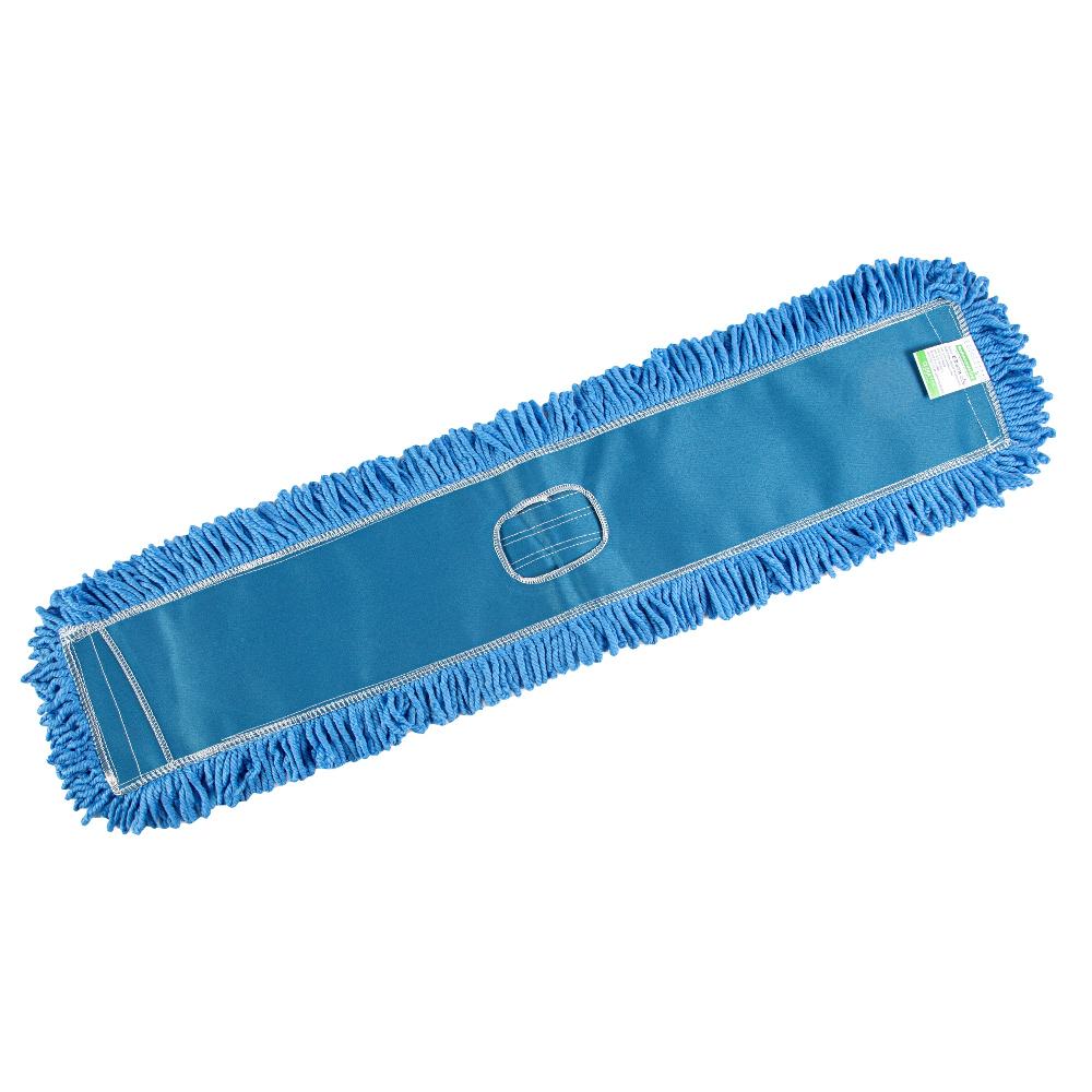 restaurantware Clean Tek Professional Blue Microfiber Dust / Dry Mop Head - Looped - 36" - 1 count box