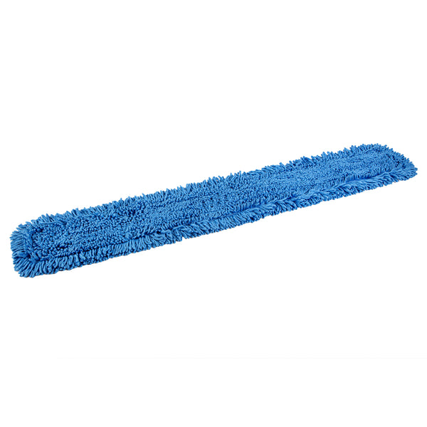 Restaurantware Clean Tek Professional Blue Microfiber Dust / Dry Mop Head - Looped - 60" - 1 Count Box