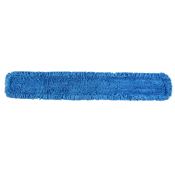Restaurantware Clean Tek Professional Blue Microfiber Dust / Dry Mop Head - Looped - 60" - 1 Count Box