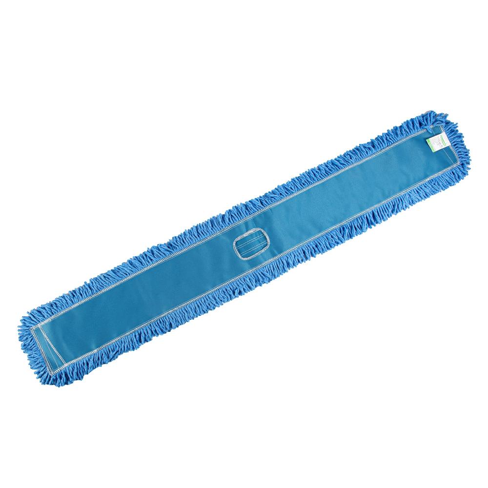 restaurantware Clean Tek Professional Blue Microfiber Dust / Dry Mop Head - Looped - 60" - 1 count box