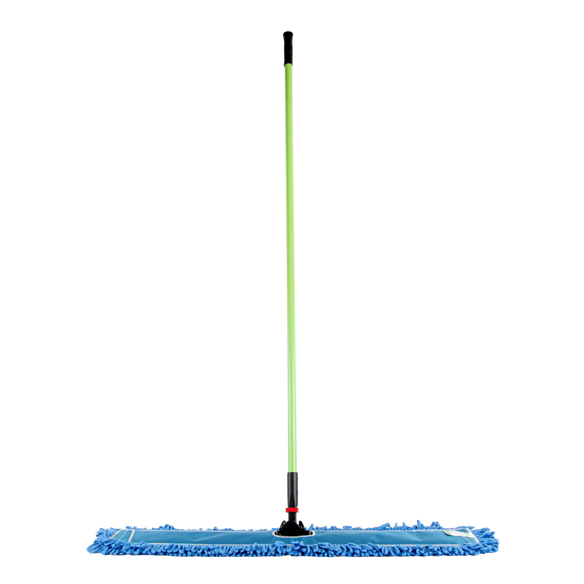 restaurantware Clean Tek Professional Blue Microfiber Dust / Dry Mop - with 64" Handle - 35 3/4" x 5" - 1 count box