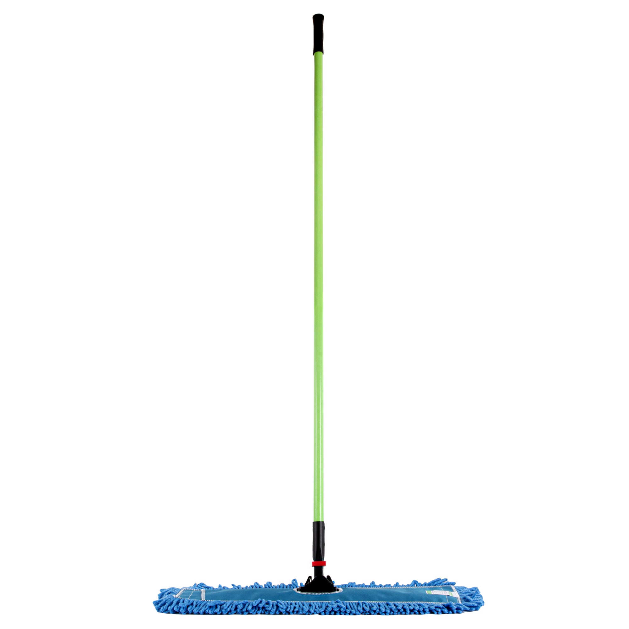 restaurantware Clean Tek Professional Blue Microfiber Dust / Dry Mop - with 64" Handle - 24" x 5" - 1 count box