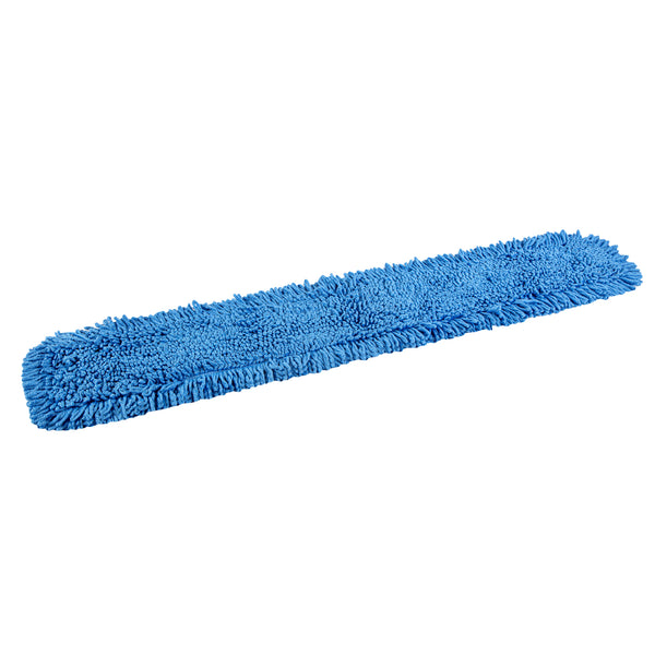 Restaurantware Clean Tek Professional Blue Microfiber Dust / Dry Mop Head - Looped - 48" - 1 Count Box