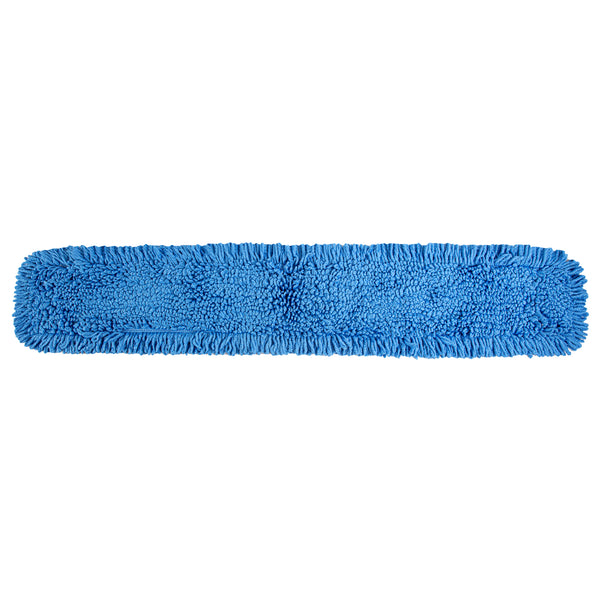 Restaurantware Clean Tek Professional Blue Microfiber Dust / Dry Mop Head - Looped - 48" - 1 Count Box