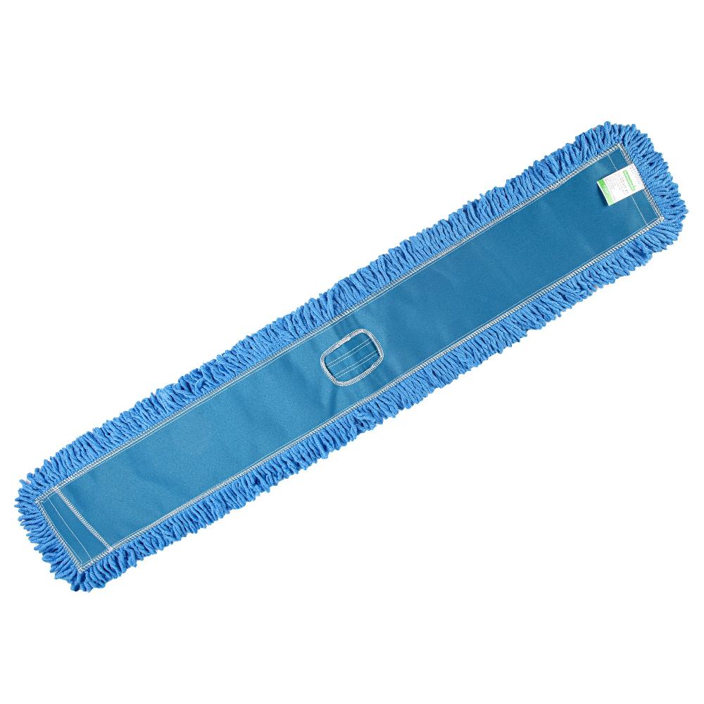restaurantware Clean Tek Professional Blue Microfiber Dust / Dry Mop Head - Looped - 48" - 1 count box