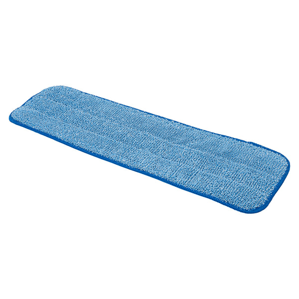 Restaurantware Clean Tek Professional Blue Microfiber Hook And Loop Wet / Dry Mop Pad - 17 1/2" - 1 Count Box