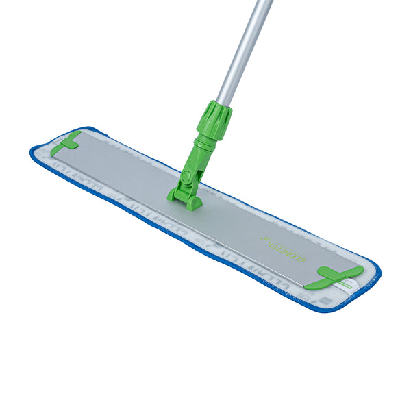 Restaurantware Clean Tek Professional Blue Microfiber Hook And Loop Wet / Dry Mop Pad - Zig Zag - 25 1/2" - 1 Count Box