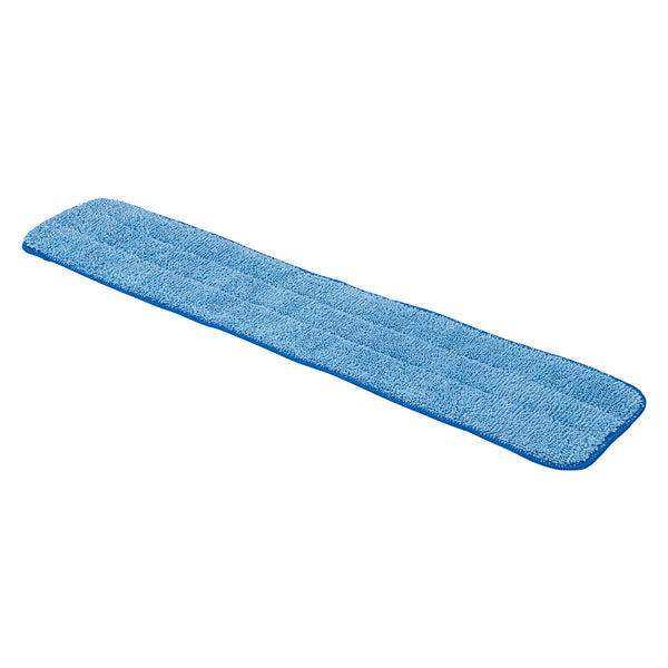 Restaurantware Clean Tek Professional Blue Microfiber Hook And Loop Wet / Dry Mop Pad - 25 1/2" - 1 Count Box
