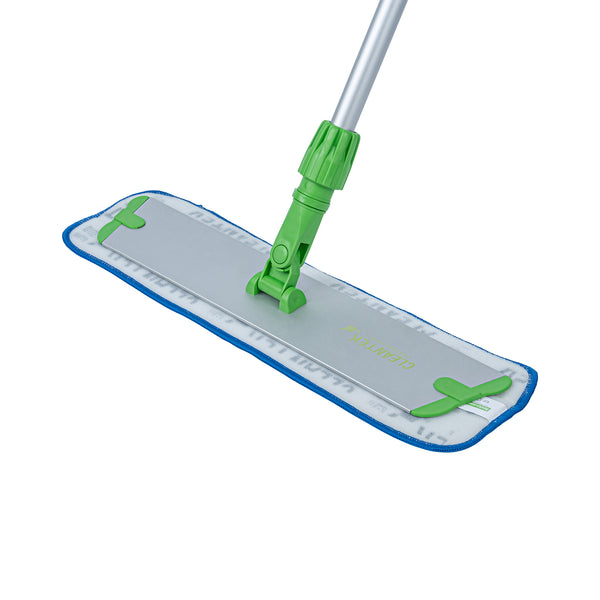 Restaurantware Clean Tek Professional Blue Microfiber Hook And Loop Wet / Dry Mop Pad - 19 1/2" - 1 Count Box