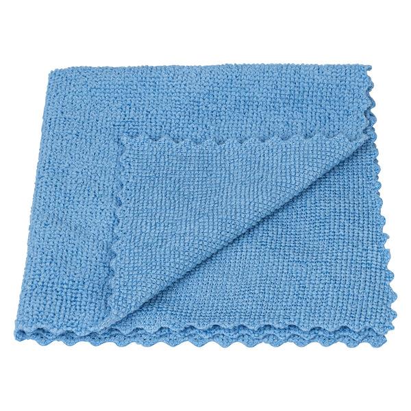 Restaurantware Clean Tek Professional Blue Microfiber Rags In A Box - 11 3/4" X 11 3/4" - 250 Count Box