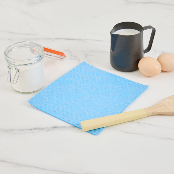 Restaurantware Clean Tek Professional Blue Reusable Swedish Dishcloth - 6 3/4" X 7 3/4" - 200 Count Box