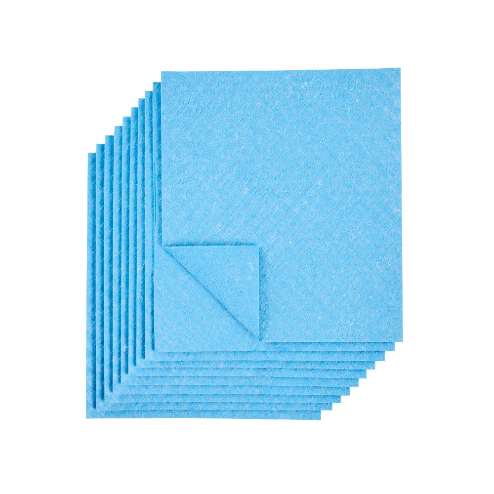 restaurantware Clean Tek Professional Blue Reusable Swedish Dishcloth - 6 3/4" x 7 3/4" - 200 count box