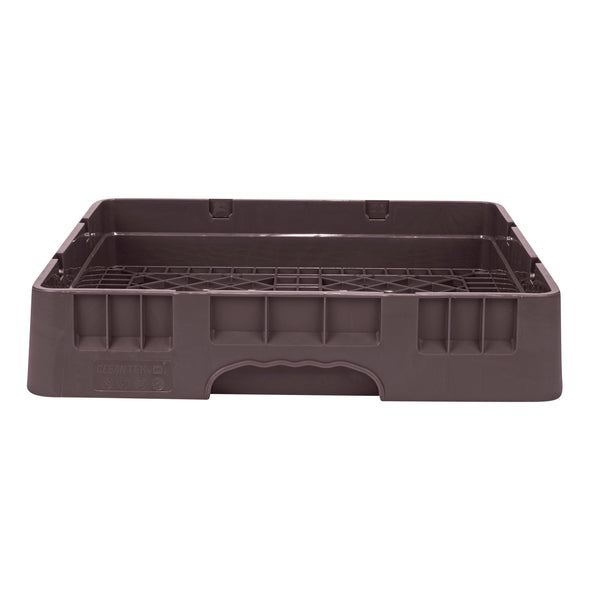 Restaurantware Clean Tek Professional Brown Base Rack - With Closed Sides - 19 3/4" X 19 3/4" X 4" - 1 Count Box