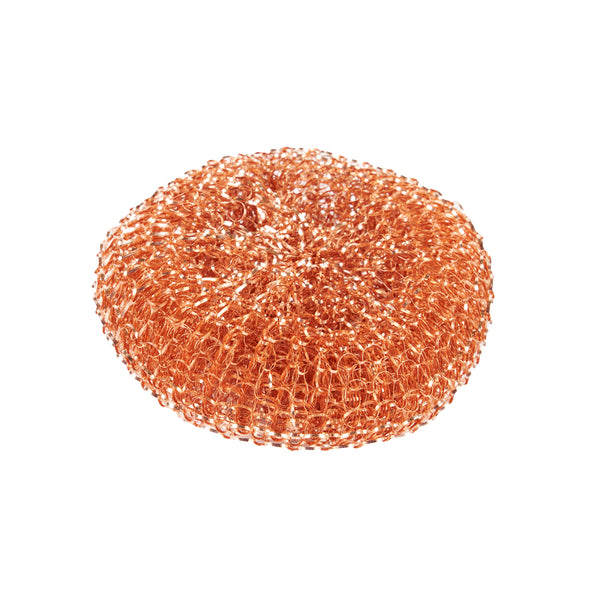 Restaurantware Clean Tek Professional Copper-Coated Steel Scrubber - 120 Count Box