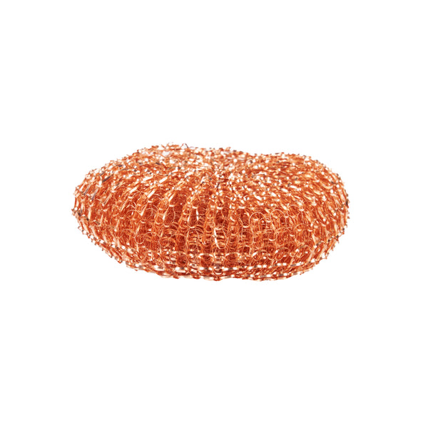 Restaurantware Clean Tek Professional Copper-Coated Steel Scrubber - 120 Count Box