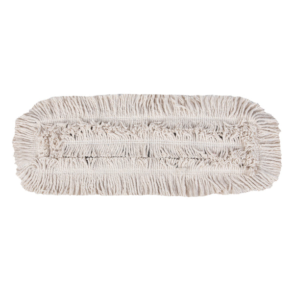 Restaurantware Clean Tek Professional Cotton Dry Dust Mop Head - 24" X 5" - 1 Count Box