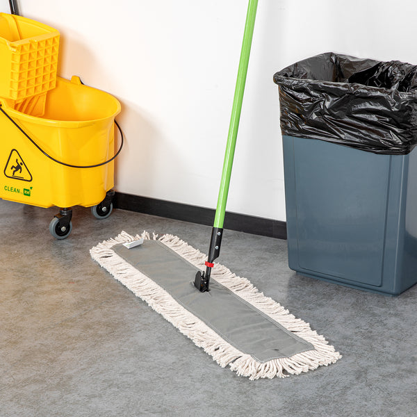 Restaurantware Clean Tek Professional Cotton Dry Dust Mop Head - 35 3/4" X 5" - 1 Count Box