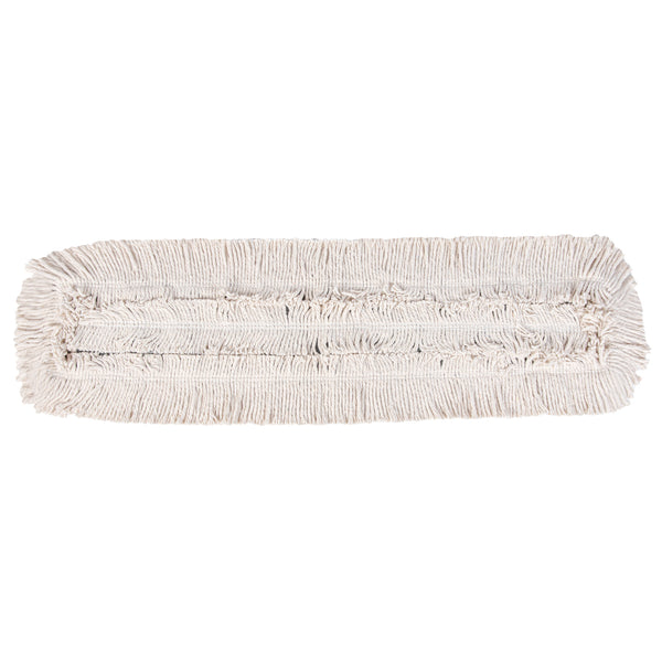 Restaurantware Clean Tek Professional Cotton Dry Dust Mop Head - 35 3/4" X 5" - 1 Count Box