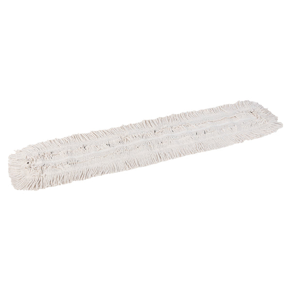 Restaurantware Clean Tek Professional Cotton Dry Dust Mop Head - 48" X 5" - 1 Count Box