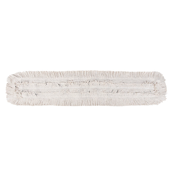 Restaurantware Clean Tek Professional Cotton Dry Dust Mop Head - 48" X 5" - 1 Count Box