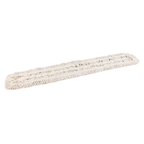 Restaurantware Clean Tek Professional Cotton Dry Dust Mop Head - 59 3/4" X 5" - 1 Count Box