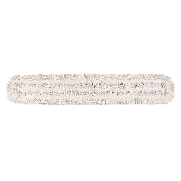 Restaurantware Clean Tek Professional Cotton Dry Dust Mop Head - 59 3/4" X 5" - 1 Count Box