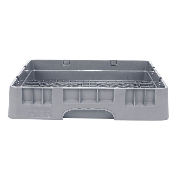 Restaurantware Clean Tek Professional Gray Base Rack - With Closed Sides - 19 3/4" X 19 3/4" X 4" - 1 Count Box