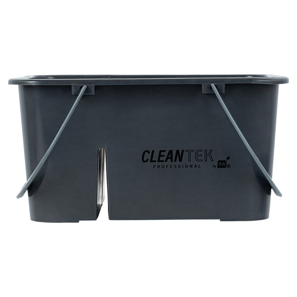 Restaurantware Clean Tek Professional Gray Cleaning Caddy - 4 Compartments With 2 Handles - 11 1/2" X 9" X 6" - 1 Count Box