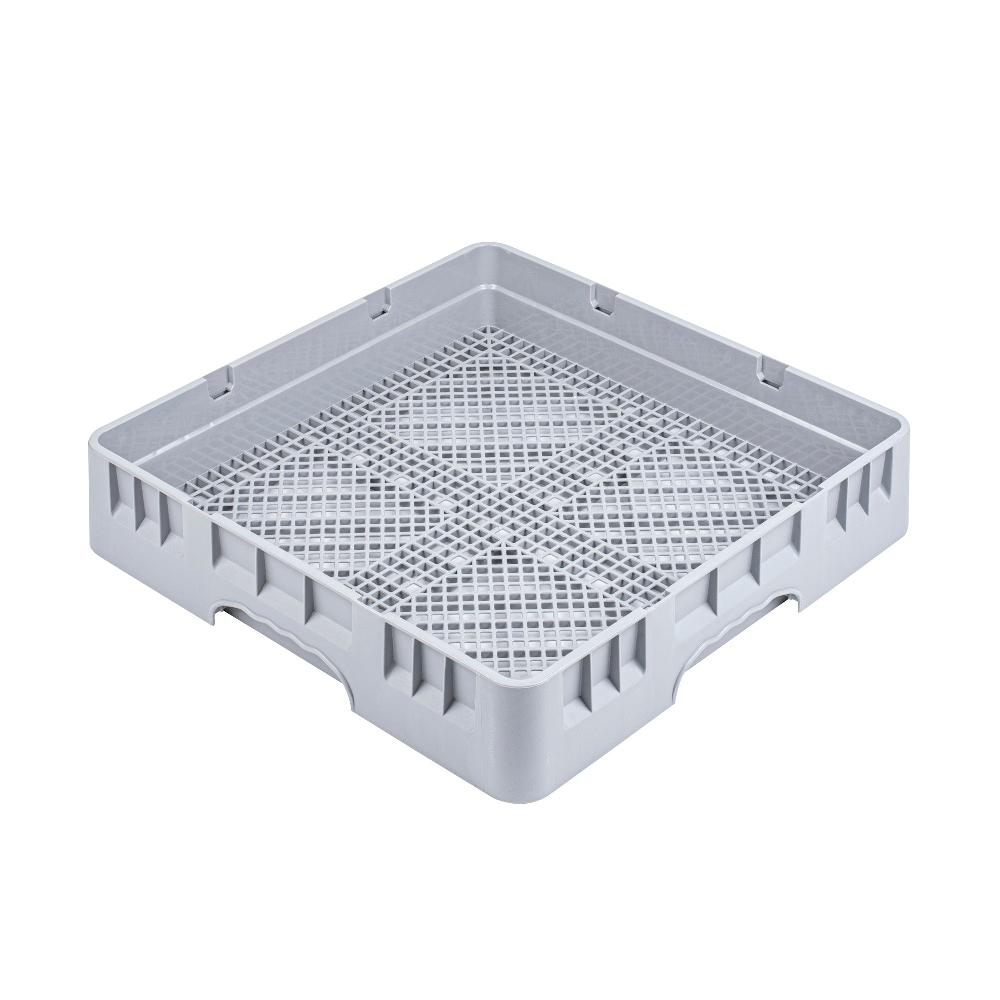 restaurantware Clean Tek Professional Gray Flatware Rack - 19 3/4" x 19 3/4" x 4" - 1 count box