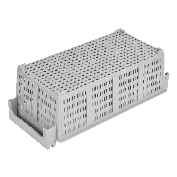 Restaurantware Clean Tek Professional Gray Flatware Rack - 8 Compartments - 16 1/2" X 8 1/4" X 5 3/4" - 1 Count Box