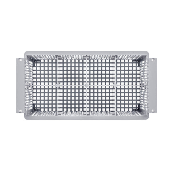 Restaurantware Clean Tek Professional Gray Flatware Rack - 8 Compartments - 16 1/2" X 8 1/4" X 5 3/4" - 1 Count Box