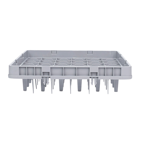 Restaurantware Clean Tek Professional Gray Full Drop Extender - 36 Compartments - 19 3/4" X 19 3/4" X 4 3/4" - 1 Count Box