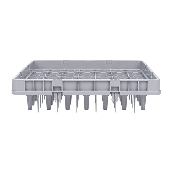Restaurantware Clean Tek Professional Gray Full Drop Extender - 49 Compartments - 19 3/4" X 19 3/4" X 4 3/4" - 1 Count Box