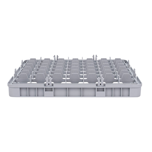Restaurantware Clean Tek Professional Gray Half Drop Extender - 49 Compartments - 19 3/4" X 19 3/4" X 3" - 1 Count Box