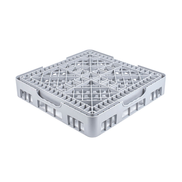 Restaurantware Clean Tek Professional Gray Peg Rack - With Closed Sides - 19 3/4" X 19 3/4" X 4" - 1 Count Box